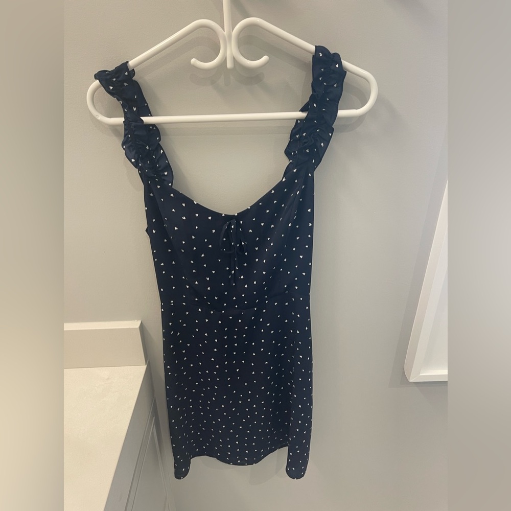 Blue and white Aritzia Sunday best dress